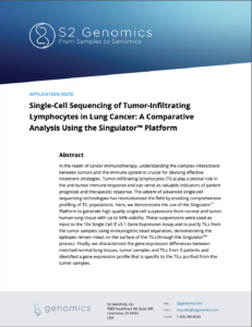 Single-Cell Sequencing of Tumor-Infiltrating Lymphocytes in Lung Cancer: A Comparative Analysis Using the Singulator™ Platform